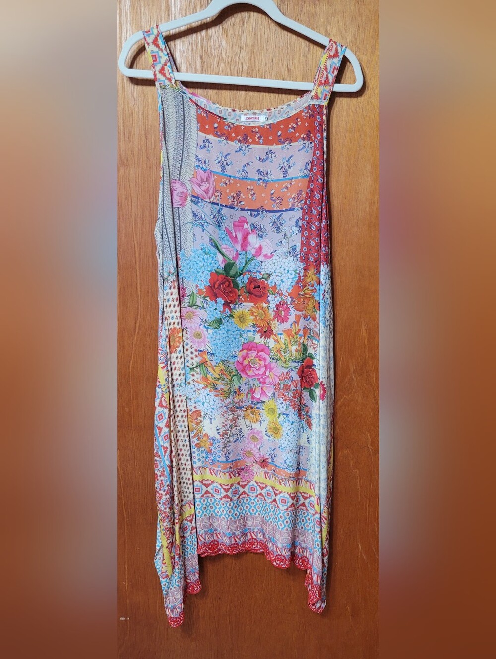 Johnny Was Assymetric Hem Dress Size XXL (1756)